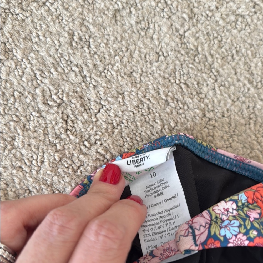 J crew liberty Floral One-Piece Swimsuit - Picture 2 of 3